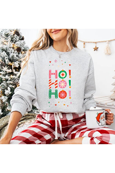 Tubinyoo السنة الجديدة - رأس السنة مطبوع سترة بياقة دائرية مكونة من 3 خيوط