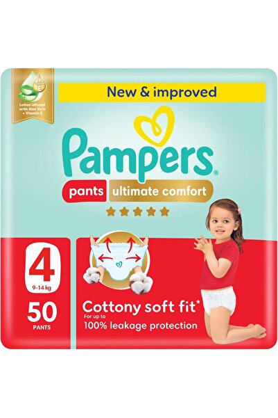 Pampers Ultimate Comfort, Size 4, 9-14 kg, Super Saving Pack, 50 Diaper Pants