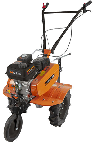 Evotools Motosapa T705 cu Roti de Transport EPTO, Motor Benzină 7CP, Freze Re...