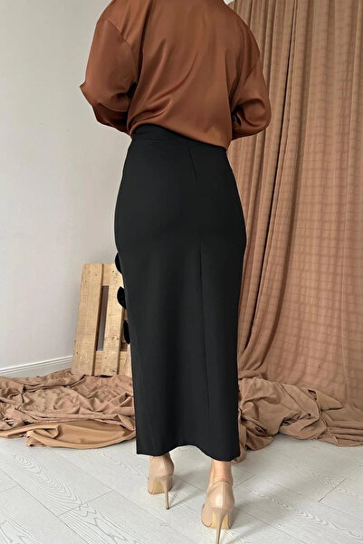 GENCULUS Black Bow Detailed Skirt