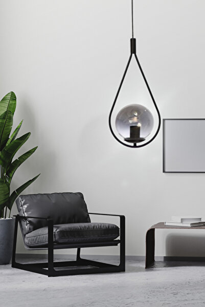 aydın home light Venüs Tekli Glop Camlı Avize Oturma Odası, Salon, Mutfak, Ho...