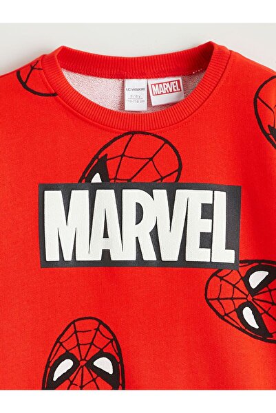 LC Waikiki Lcw Baby Crew Neck Marvel Printed Boy's Sweatshirt