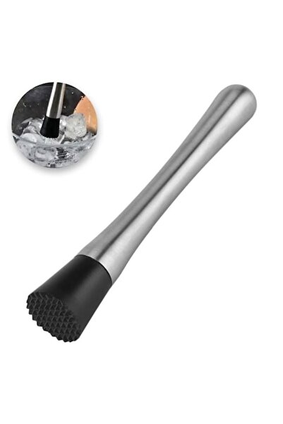 AVA Pistil metalic pentru barmani, Cocktail Muddler, argintiu, 20.5cm