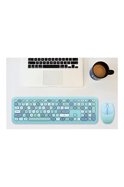 Mofii Wireless mouse and keyboard set 666, Usb Blue
