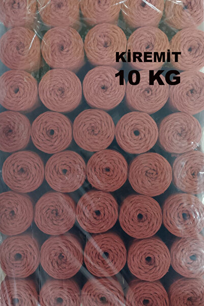 Bevella Macrame Cord Taranabilir makrome 10 kg 250 gr 40 Adet Kiremit Rengi