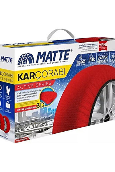 Genel Markalar Matte Kar Çorabı Active Series Kırmızı Large