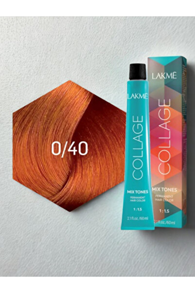 Lakme لاكمي كولاج ميكس تون 0/40 نحاسي – معزز اللون البرتقالي لإطلالة دافئة وح...