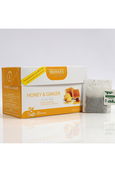 HEMANI شاي أعشاب العسل والزنجبيل - 20 كيس شاي
