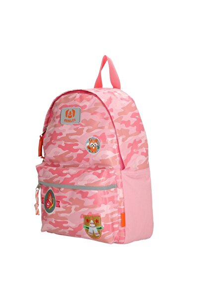 Beagles Scouting Rounded Backpack with Front Pocket Pink - 17756009