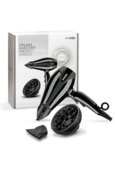 BABYLİSS 6715DSDE Hair Dryer, 2400W, Ionic, Black