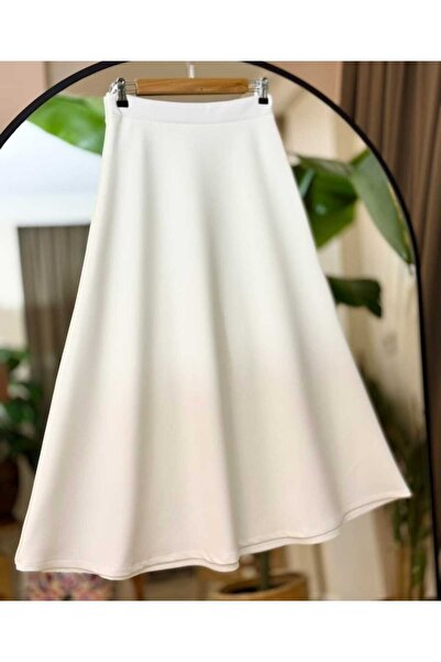 MODA VEDAT FUSTA PUF SCUBA PENTRU FEMEI -0220