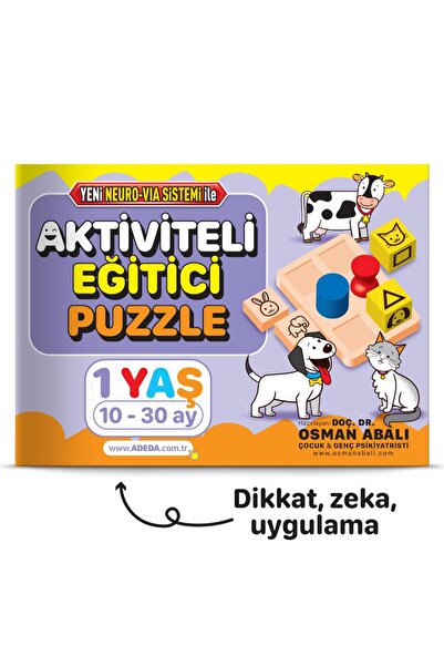 Adeda Yayınları Aktiviteli Eğitici Puzzle 1 Yaş