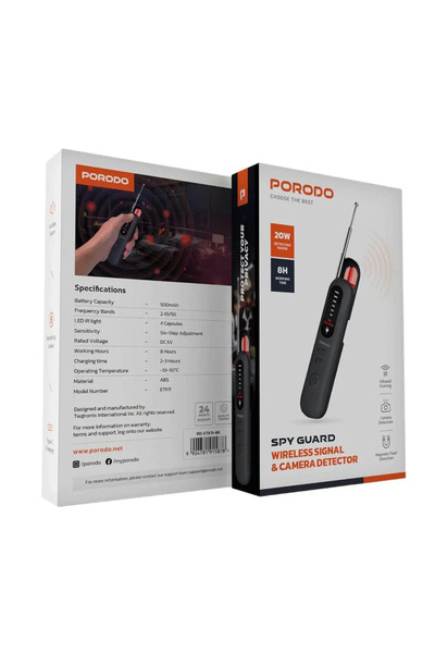 porodo Wireless signal and camera detector from [Company Name]
