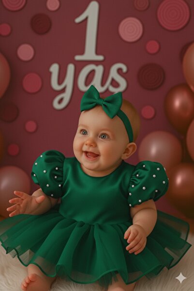 Mirace Styl Παιδικό φόρεμα για γάμο, γιορτή γενεθλίων, 1 έτους, φόρεμα γενεθλίων