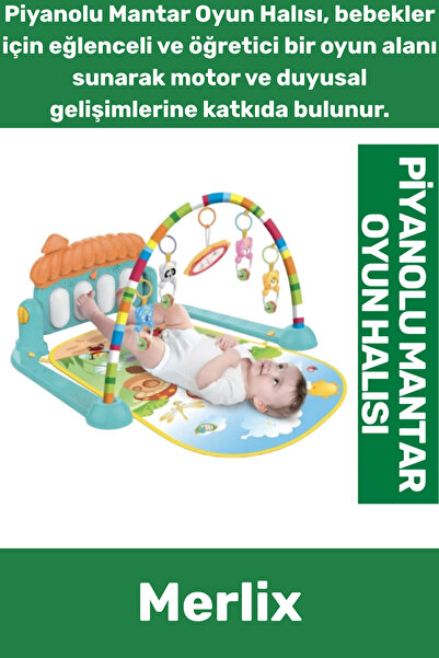 Merlix Özel Tasarım Eğitici Yumuşak Zemin Asılabilir Oyuncak Alanı Pilli Bebe...