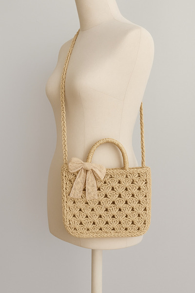 Egomera Hasır Astarlı El ve Çapraz Çanta