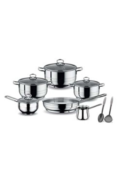 Prestige Stainless Steel Cookware Set, 12 pcs, PR80952