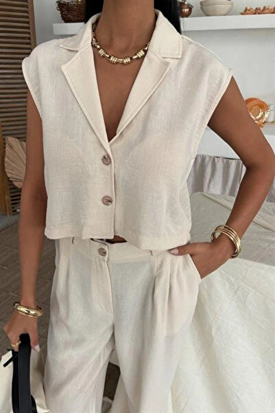 GENCULUS Zoe Crop Vest Set 974408