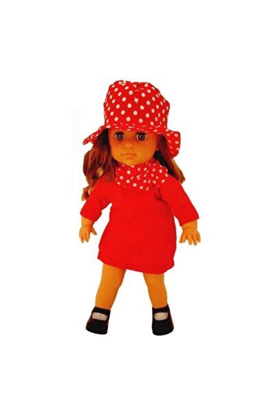 MASHASHOP Nana Doll, sings 'Are Mama o Fetiță' in Romanian, red, 38 cm