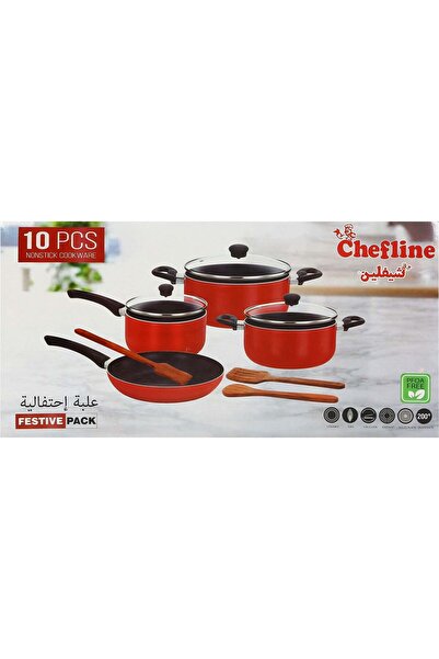 Chefline Non Stick Cookware, 10 pcs
