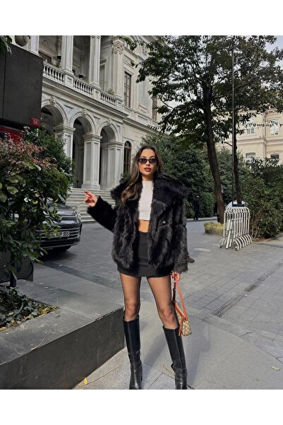 Queensland Non-Shedding Women's Fur Oversize Coat – Trendy Fashion, Comfortable Fit and Elegant Winter Coat