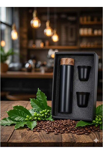 Generic Stainless Steel Thermo 500ml Vacuum Insulated Bottle With Cup - 2 Lid Gift Box Set