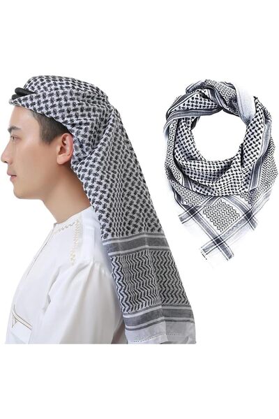 Generic Head Wrap Scarf Arabic Turban Tactical Desert Neck Headwear Wrap for Men & Women, 140x140cm