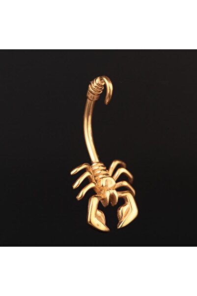 Rupen Kraft 316 L Cerrahi Çelik Göbek Piercingi Akrep Detaylı Piercing Akrep ...