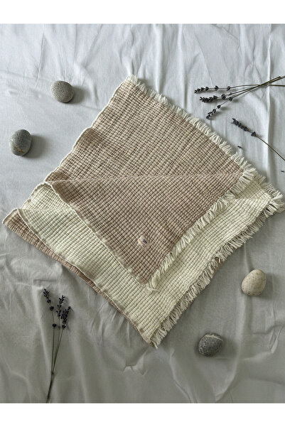 Pufuduk Baby بطانية من الموسلين مكونة من 4 طبقات مملوءة بالألياف على الوجهين،...