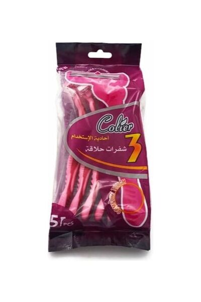 Collier مجموعة ماكينة حلاقة نسائية مكونة من 5 قطع، كل منها تحتوي على 3 شفرات،...