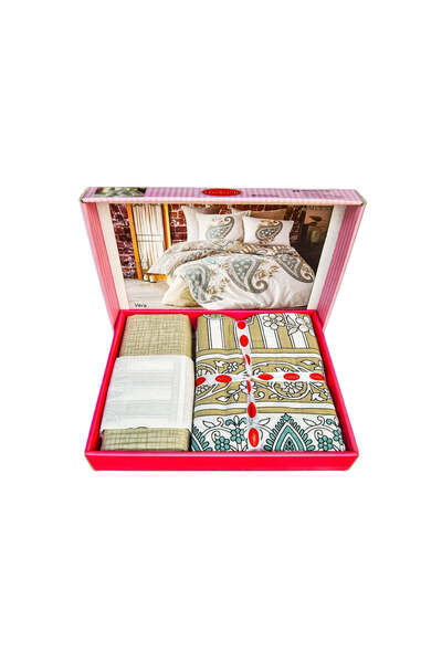 MİLANA Poplin Bedding Vanilla Floral | Soft Printed Cotton