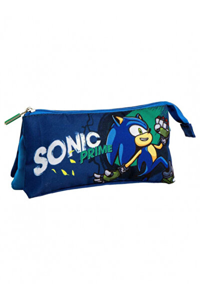 Sonic Prime Penar cu 3 compartimente neechipat, 22.5x2x11.5 cm