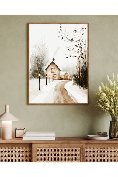 woodhomeworks Tek Parça Salon Ofis Dekor Tablo Vrynt