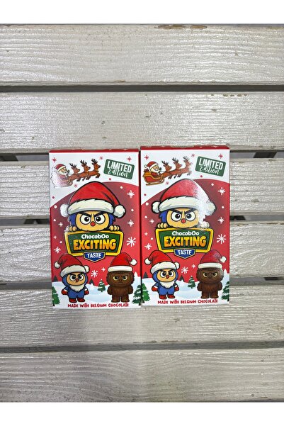 CHOCOBOO Labubu Figürlü Çikolata Yılbaşına Özel Belçika Çikolatası 40gr x 2