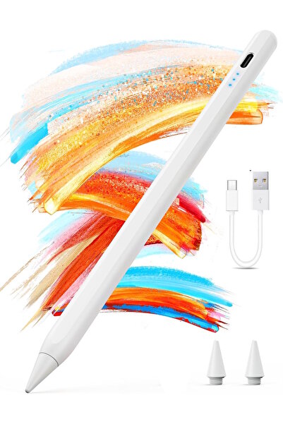 m.tk moveteck iPad 11/10.Nesil A16 9/8/7 10.2 Air/Pro 4/5/6 11/13inç Uyumlu Avuç Içi Reddi Dokunmatik Çizim Kalemi