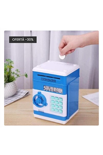 OEM Касичка-прасенце сейф, отваряща се с ПИН, звуци и светлини, 19,5x13x12 см