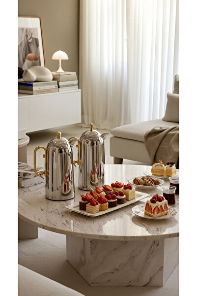 Generic 1 liter tea and coffee thermos set