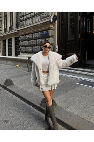 Queensland Non-Shedding Women's Fur Oversize Coat – Trendy Fashion, Comfortable Fit and Elegant Winter Coat