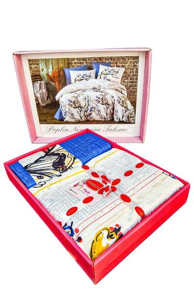 MİLANA Poplin Silk Dream Bedding Set | Fine Breathable Cotton