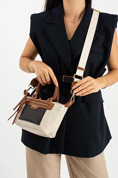 Baginn Faux Leather Women's Shoulder Bag 23*16 cm Crossbody Messenger Bag Multi-Pocket Vegan Leather Handbag