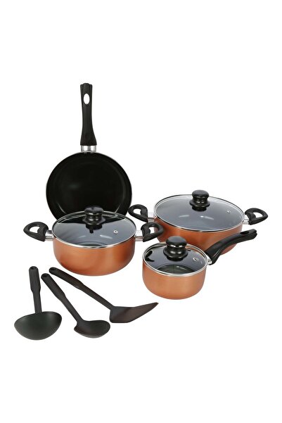 Chefline Black Ceramic Cookware Set, 10 pcs, YL-C1003