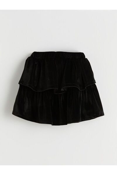 LC Waikiki Lcw Kids Buy Elastic Velvet Girls' Layered Skirt