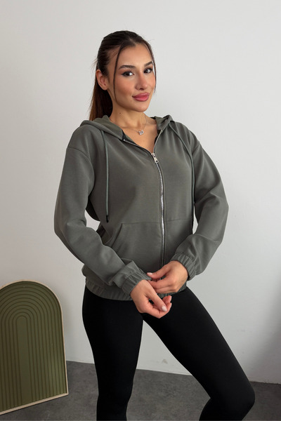 Balenbi Premium Modal Fabric Full Zipper Women's Cardigan 1149