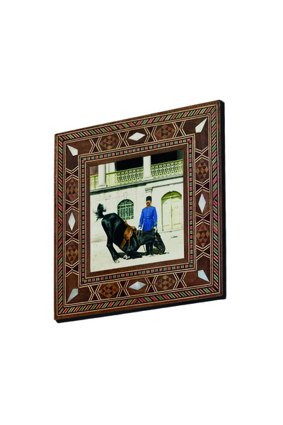 Souvenest إسمال باشا وحصان ياجيز (1890) ب مطبوع مغناطيس خشبي من الألياف الخشب...