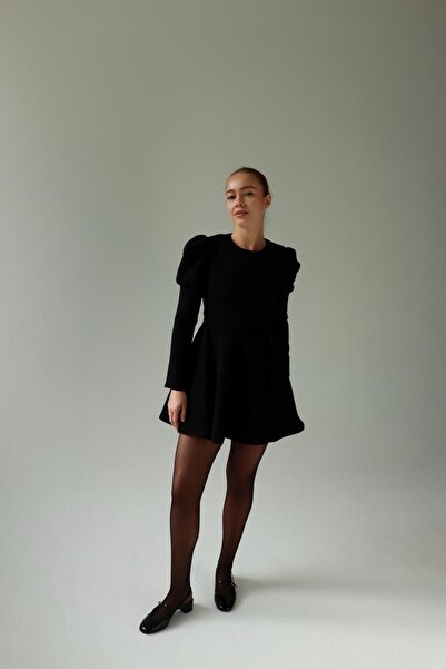 Limar Atelier Klasik Siyah Elbise Uzun Kol