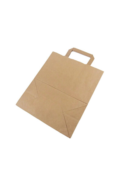 OEM Set of 250 Paper Bags 22x12x28 cm, Kraft, Flat Handle