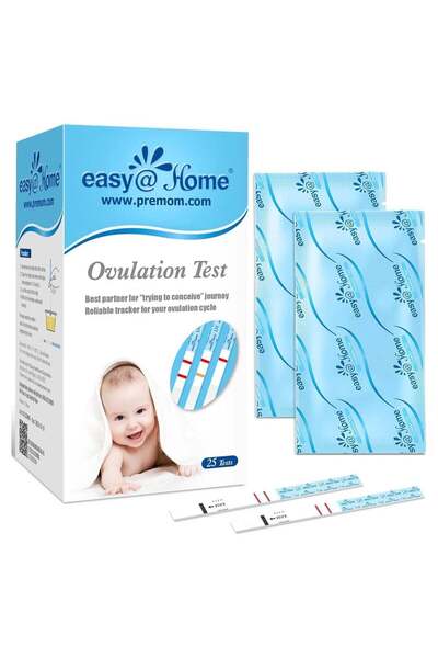 Easy at Home Easy@Home Ovulation Test Strips, 25 Pack Fertility Tests, Ovulat...