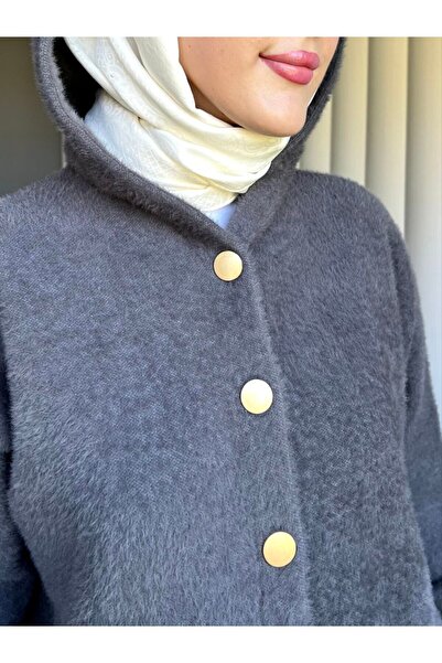 Queensland Women's Oversize Hooded Long Sleeve Knitwear Cardigan