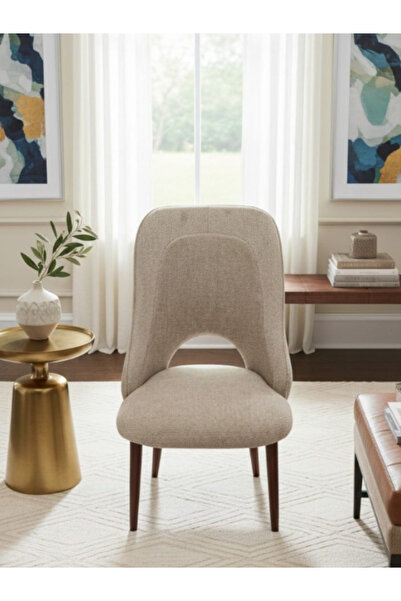 BEC49 كرسي طعام مودرن بتصميم مُنحني ومفتوح