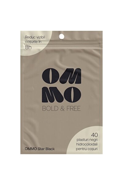 Store OMMO OMMO Star Black Hydrocolloid Acne Patches, 40 pcs, Black Star Shape
